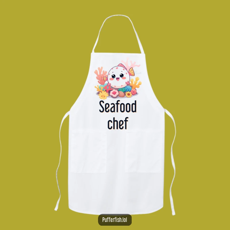 Funny Kawaii Pufferfish Apron: Exploring Fish Wear for Kitchen Ocean Adventures