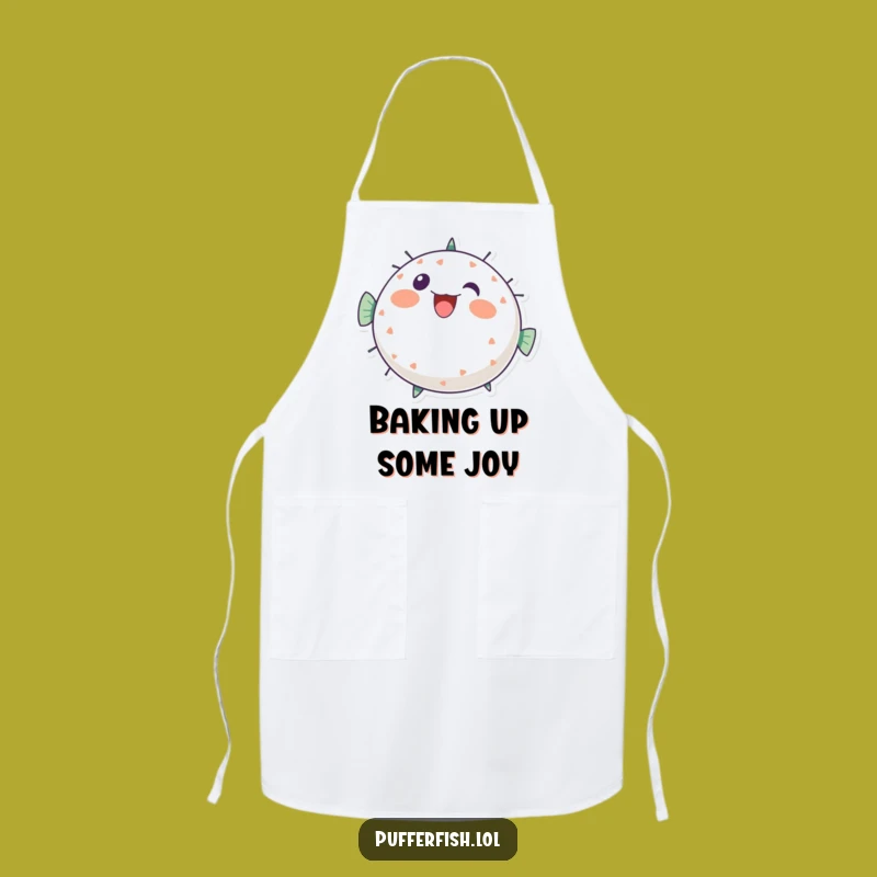 Funny Pufferfish Apron: Cook with Cheer, The Ultimate Funny Gift!