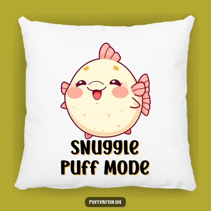 Cute Kawaii Pufferfish Pillow: Snuggle with Funny, Soft Charm!