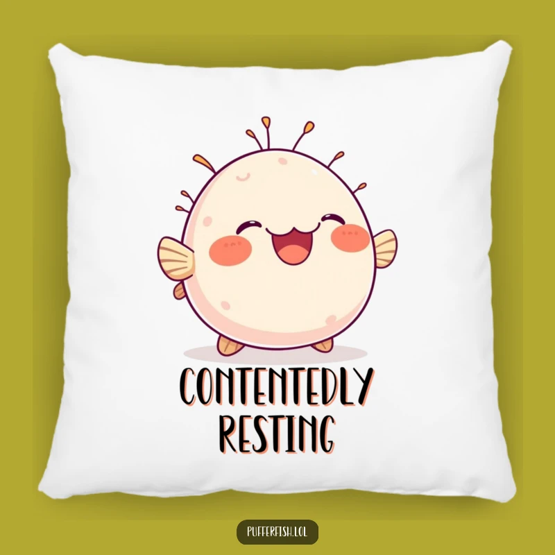 Funny Chubby Pufferfish Pillow: Cozy Bobbing Comfort, Perfect Funny Gift