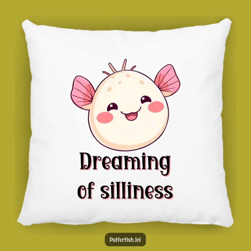 Funny Kawaii Pufferfish Pillow: Cozy Smiles, Perfect Accent Funny Gift!