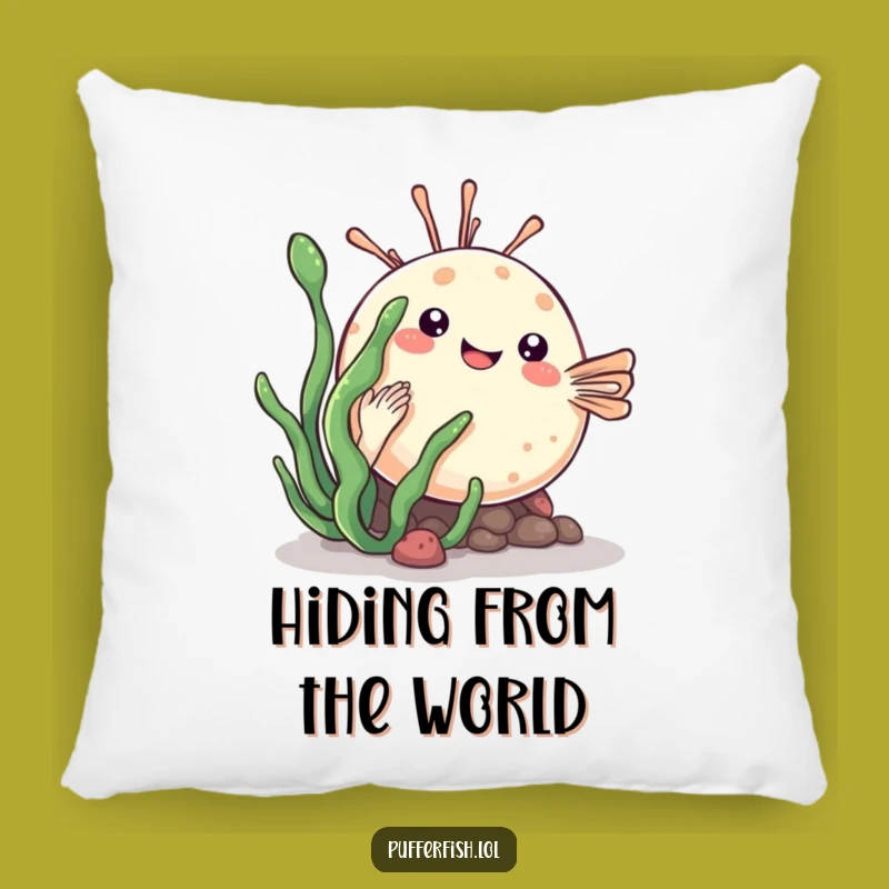 Funny Kawaii Pufferfish Pillow: Soft & Playful Cuddle Buddy