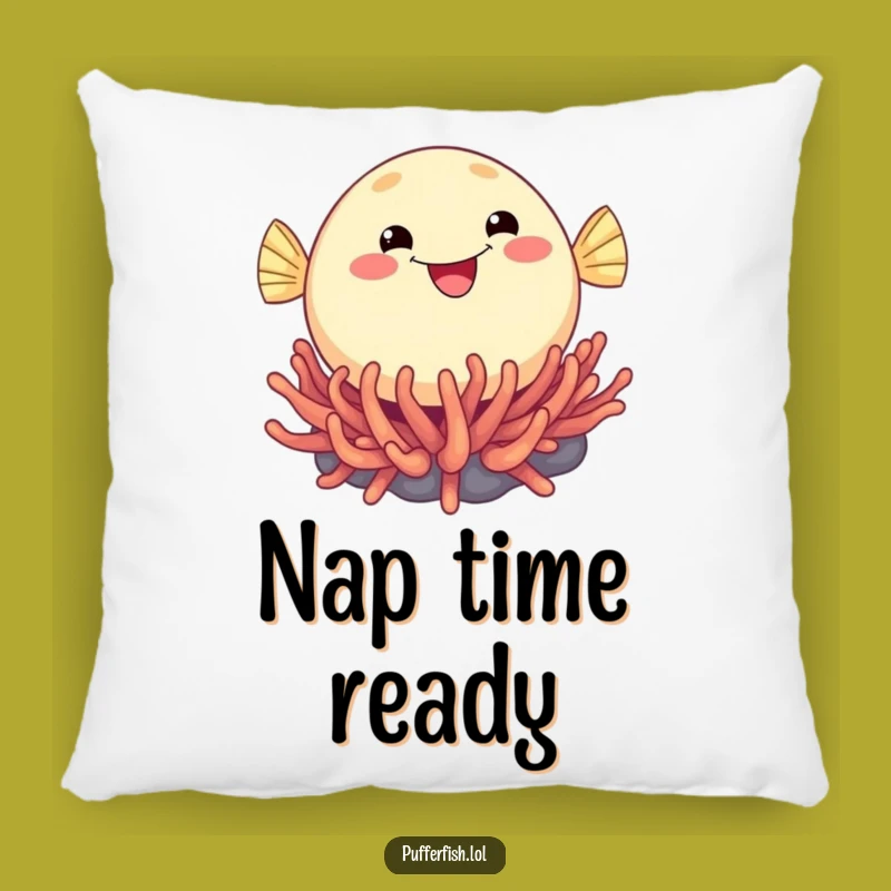 Funny Pufferfish Bounce Pillow: Smiling Fish Comfort, Perfect Funny Gift