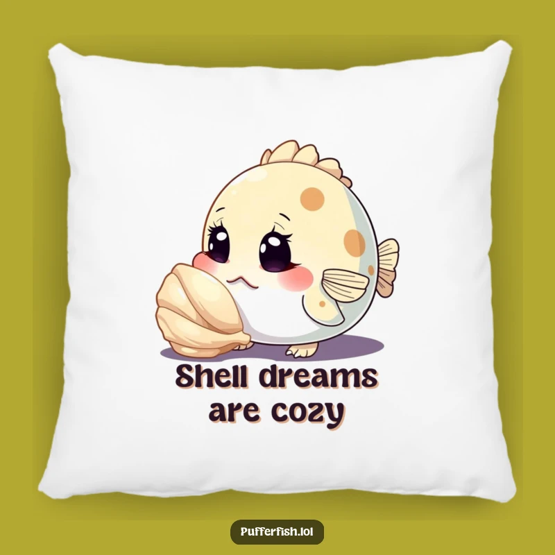 Funny Curious Pufferfish Pillow: Soft Wonder, Hilarious Sea Creature Cushion