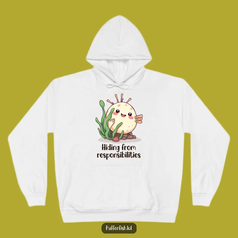 Cozy Funny Kawaii Pufferfish Hoodie: Playful & Warm Hideaway