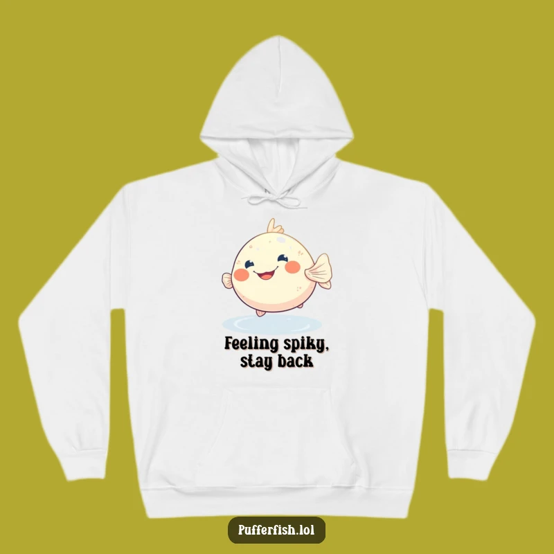 Cozy Funny Pufferfish Grin Hoodie - The Ultimate Hilarious Comfort Wear