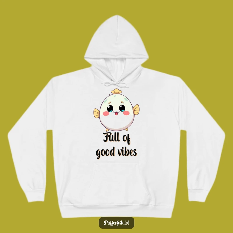 Funny Kawaii Pufferfish Hoodie - Inflating Cute Character, Perfect Cozy Gift!