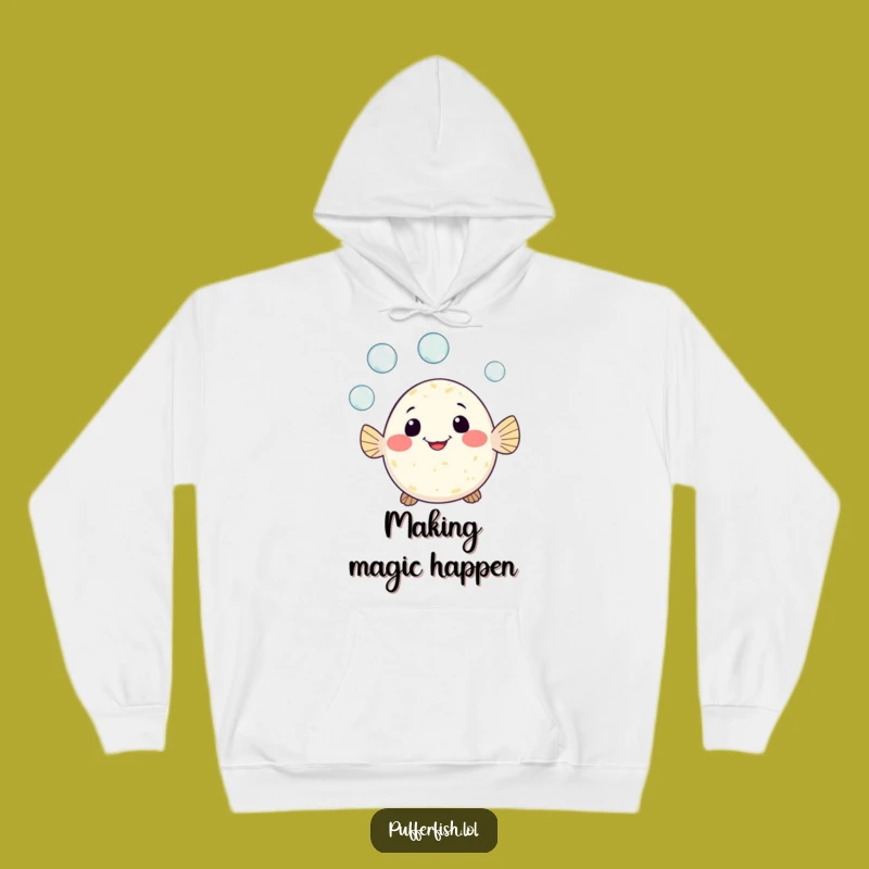 Funny Pufferfish Juggling Hoodie: Cozy Comfort and Playful Gag Gift