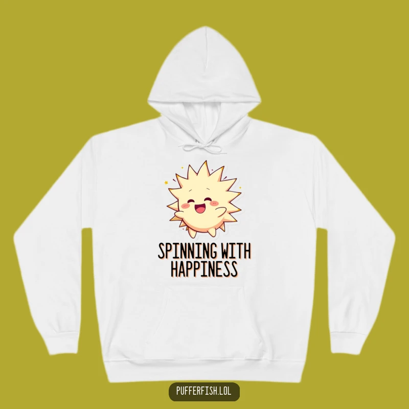 Funny Spiky Character Hoodie - Cozy Comfort for Energetic Vibes