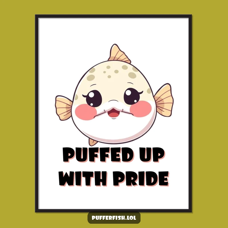 Free Printable Pufferfish Wall Art: Funny Inflated Surprise Downloadable Decor!