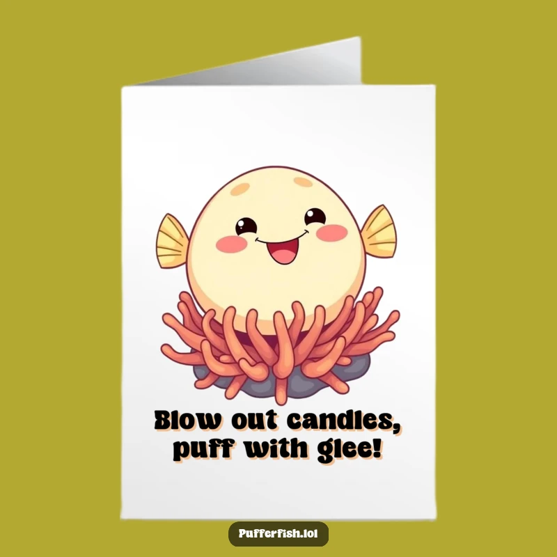 Free Printable Birthday Card: Bouncing Pufferfish Fun for a Hilarious Downloadable Gift