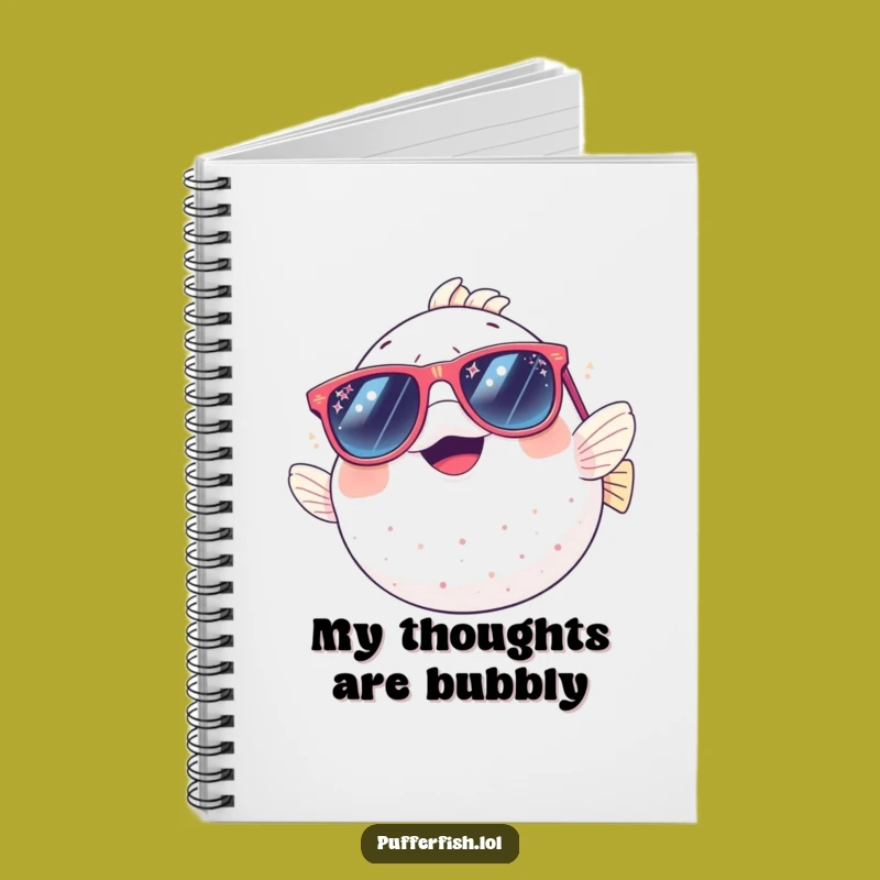 Funny Pufferfish Notebook: Giggles and Sparkles for Your Creative Ideas