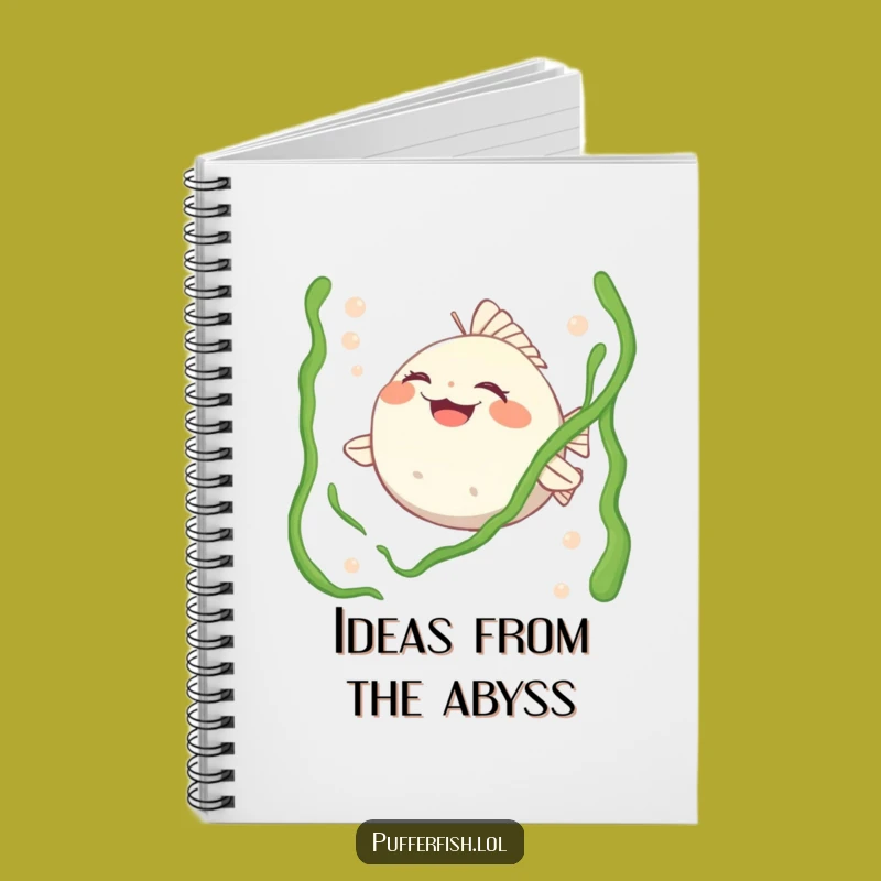 Funny Pufferfish Tickled Notebook: Journal Your Giggles, Hilarious Sea Notes