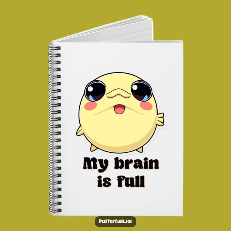 Funny Kawaii Pufferfish Notebook: Jot Down Joyful Ideas with Cuteness