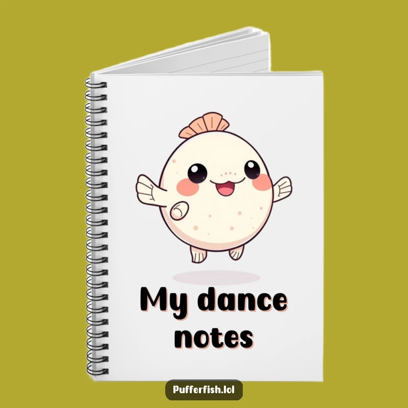 Funny Kawaii Pufferfish Notebook: Jot Down Happy Ideas Cheerfully