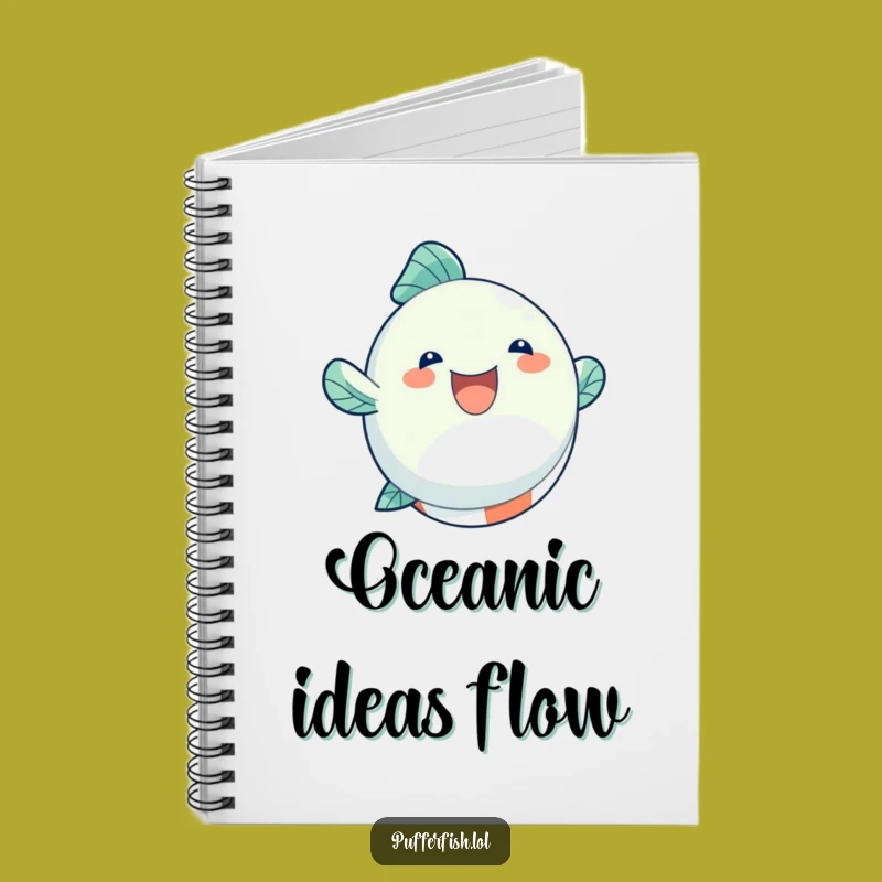 Funny Fish Beach Ball Notebook, Jot Down Your Sunny Ideas!