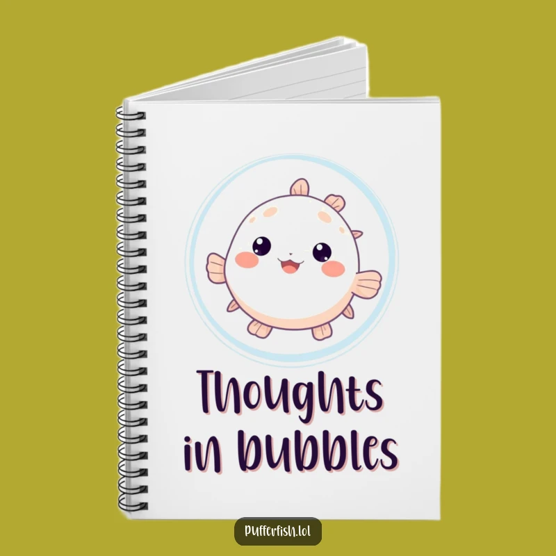 Funny Pufferfish Bubble Notebook: Jot Down Secrets, Hilarious Funny Gift!