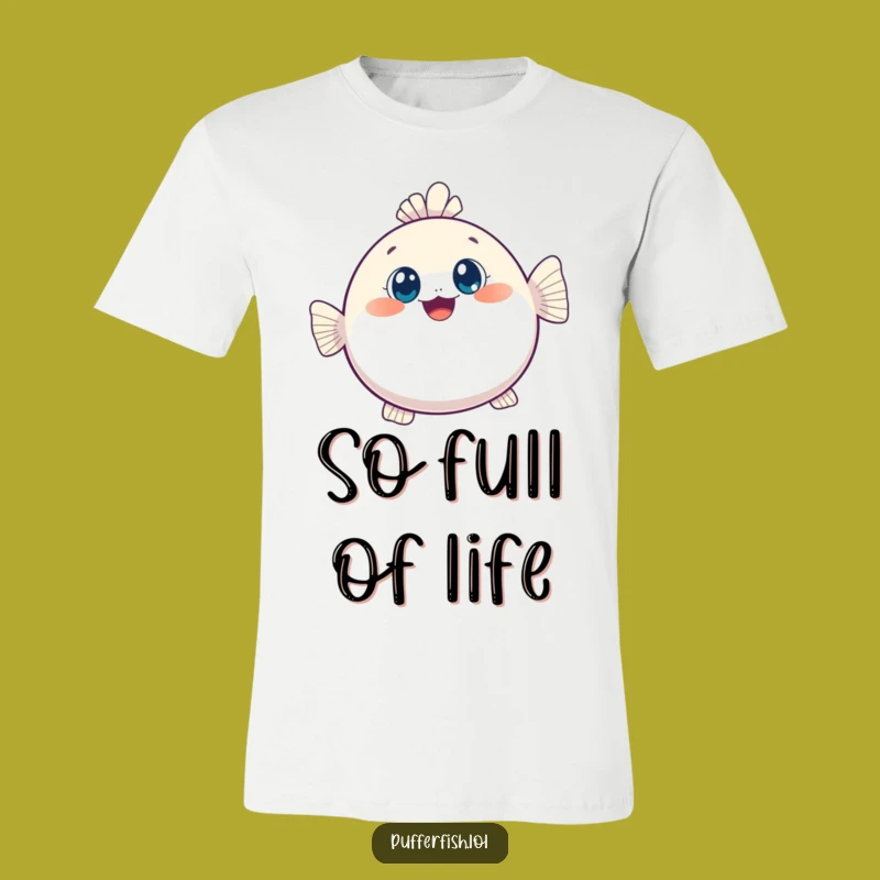 Funny Kawaii Pufferfish T-Shirt, Adorable Inflation for Fun Apparel Fans