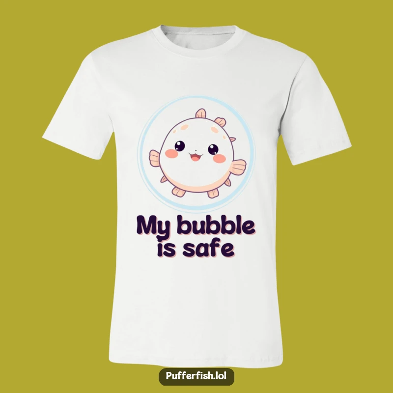 Funny Pufferfish Bubble T-Shirt: Playful Surprise, Hilarious Funny Gift!