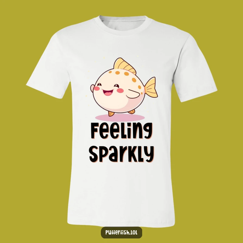Funny Pufferfish Dance Tee: Sparkling Fish Shirt, Ideal Funny Gift