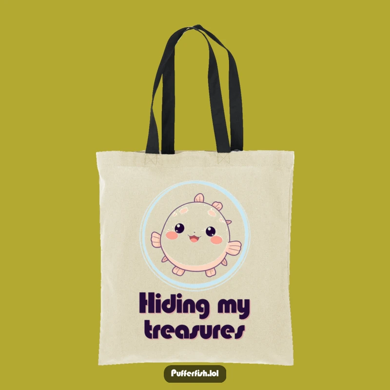 Funny Pufferfish Bubble Tote Bag: Carry a Surprise, Hilarious Funny Gift!