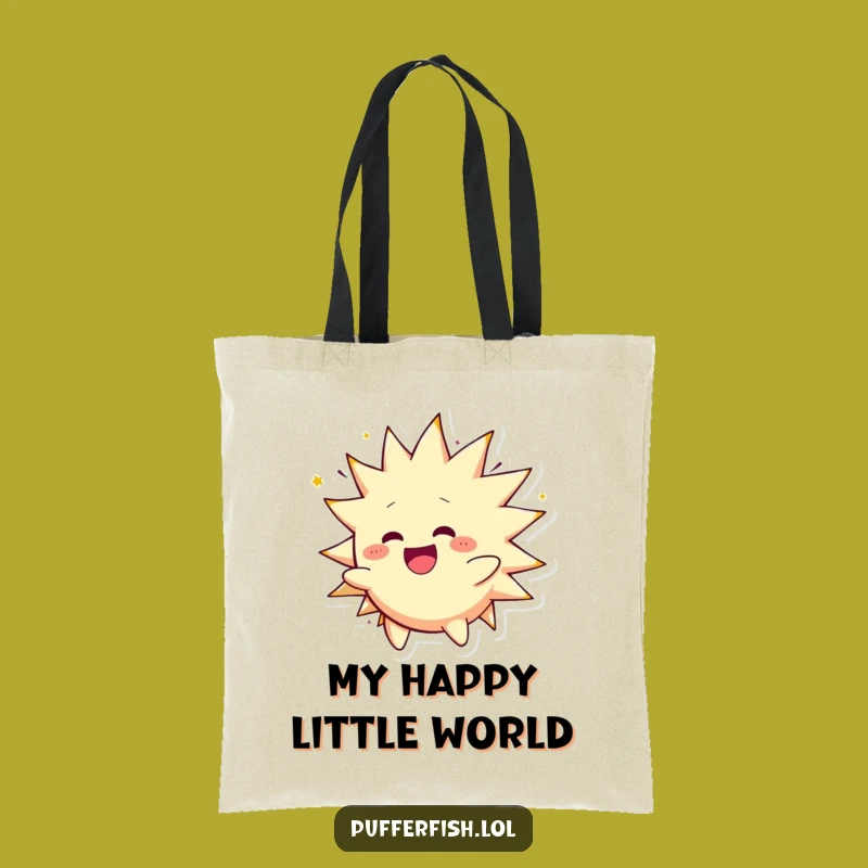 Funny Spiky Character Tote Bag - Carry Your Enthusiasm Everywhere